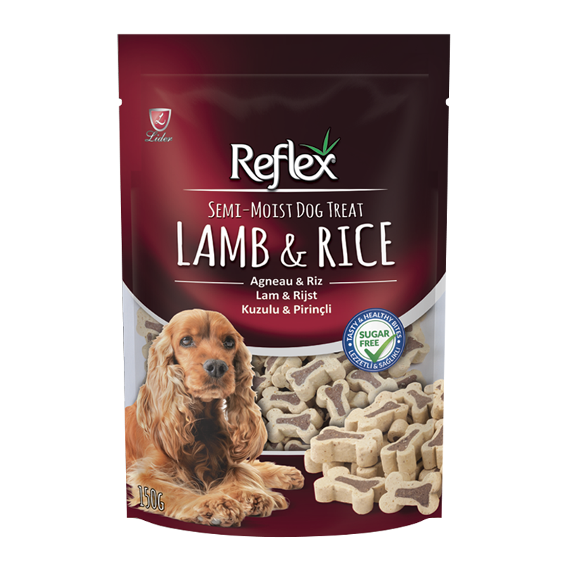  تشویقی سگ رفلکس مدل Lamb & Rice وزن 150 گرم 