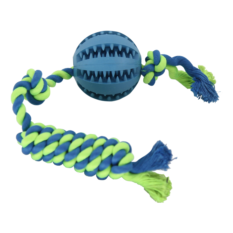 اسباب بازی دندانی مدل توپ و طناب تشویقی خور آبی-سبز 