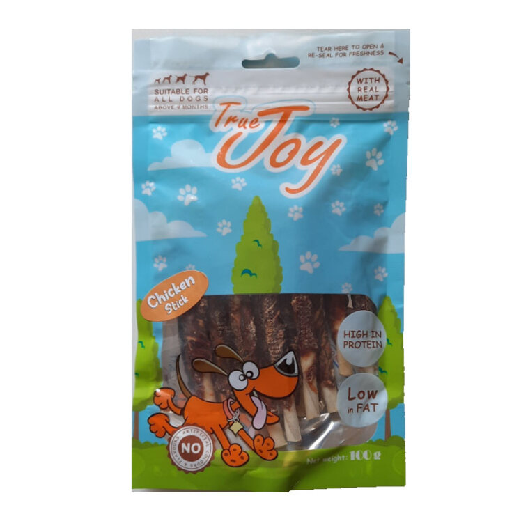 تصویر تشویقی سگ مدادی دور گوشت مرغ تروجوی