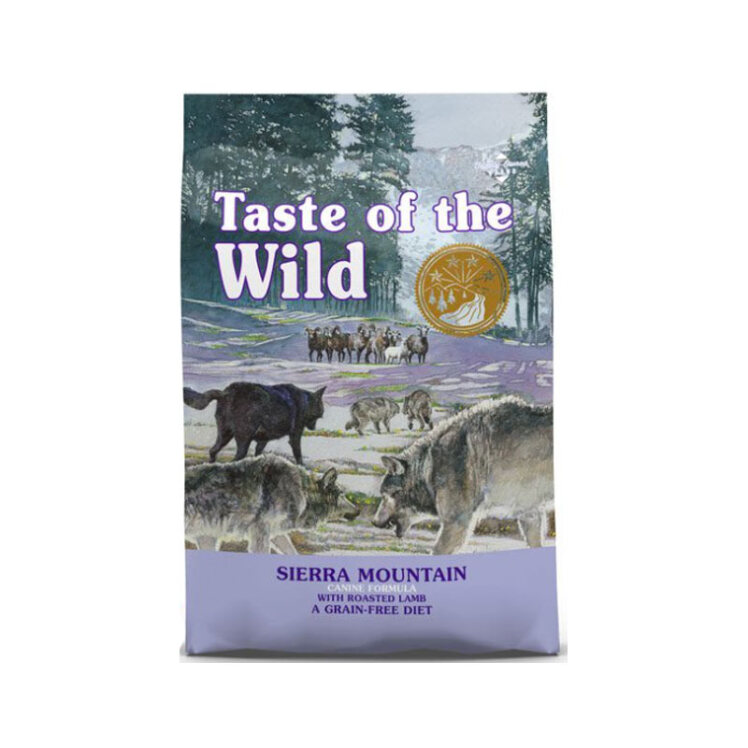 تصویر غذای خشک سگ تیست آف د وایلد با طعم بره کبابی Taste Of The Wild Dog Food With Roasted Lambوزن 12.2 کیلوگرم