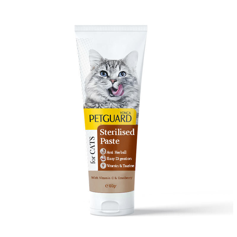  تصویر خمیر مالت مخصوص گربه عقیم شده پروپرفک Petguard Sterilised Paste وزن 100 گرم 