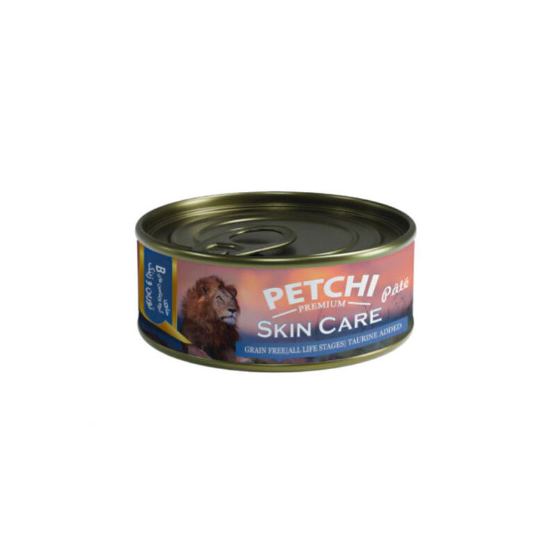  تصویر کنسرو غذای گربه پتچی Petchi Skin Care وزن 120 گرم 
