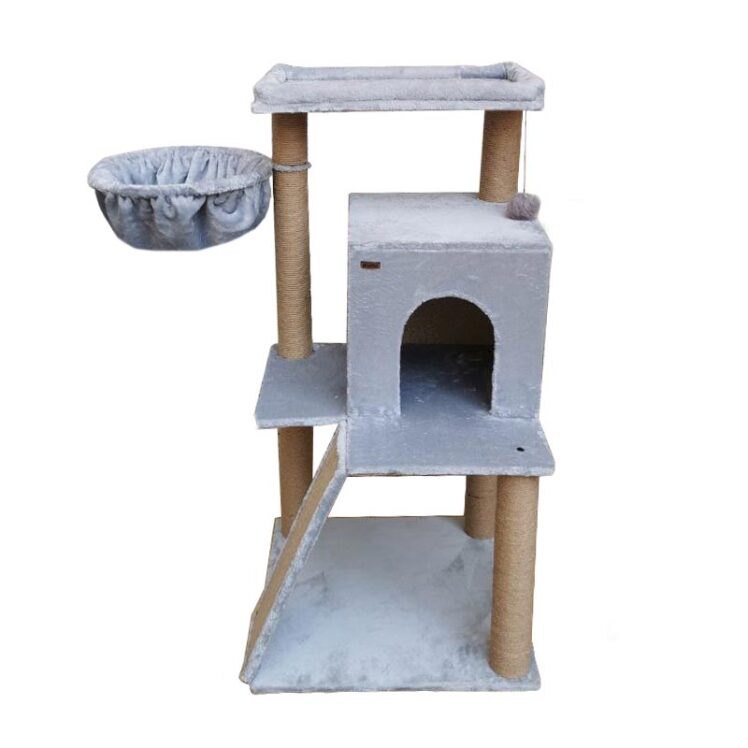 تصویر درخت گربه هیواپت طرح B43 طوسی روشن