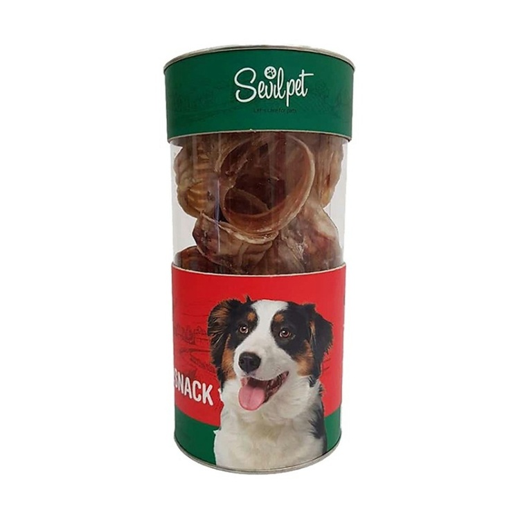 عکس محتویات تشویقی سگ سویل پت مدل Cattle Trachea Snack وزن 150 گرم
