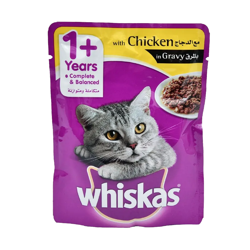  پوچ گربه ویسکاس مدل chicken وزن 85 گرم 