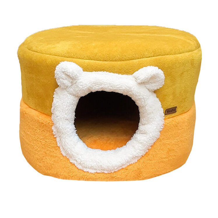 تصویر 1 جای خواب سگ و گربه هیواپت طرح B16 زرد