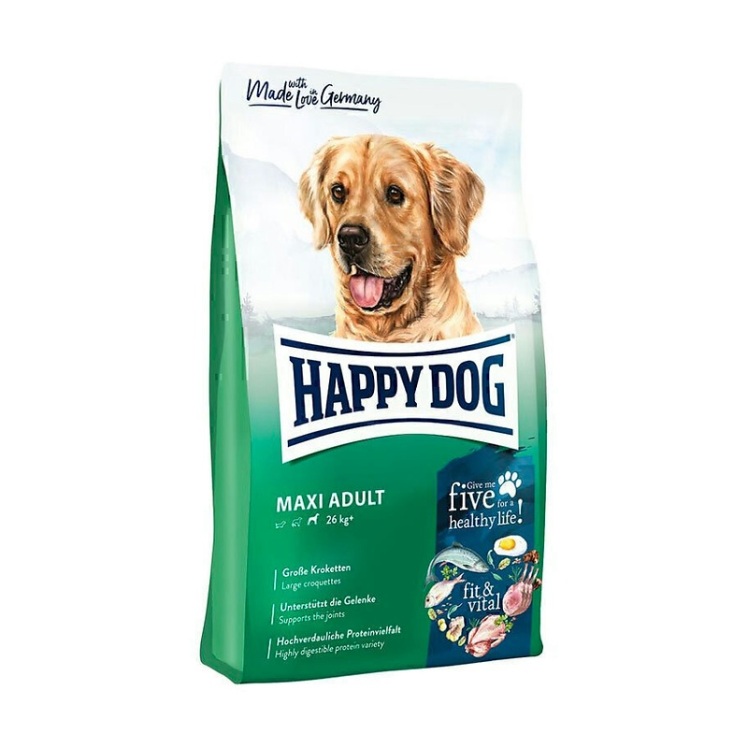تصویر دانه غذای خشک سگ بالغ نژاد بزرگ هپی داگ Happy Dog Supreme Fit & Vital Maxi Adult وزن 4 کیلوگرم