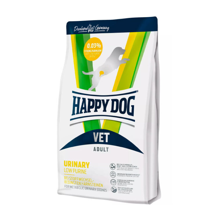 تصویر غذای خشک درمانی مشکلات ادراری سگ هپی داگ Happy Dog VET Diet Urinary وزن 1 کیلوگرم