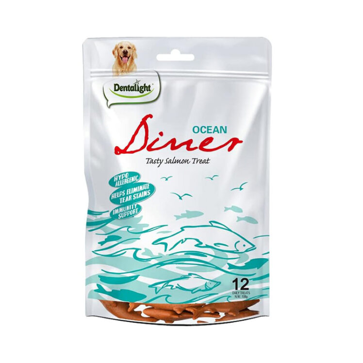 تصویر 1 تشویقی سگ نوتری دینر دنتالایت با طعم سالمون Dentalight Dog Treat With Salmon بسته 12 عددی