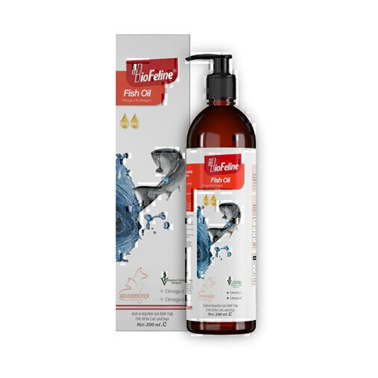 تصویر محصول روغن ماهی سگ و گربه بیوفلاین Biofeline Fish Oil حجم 200 میلی لیتر