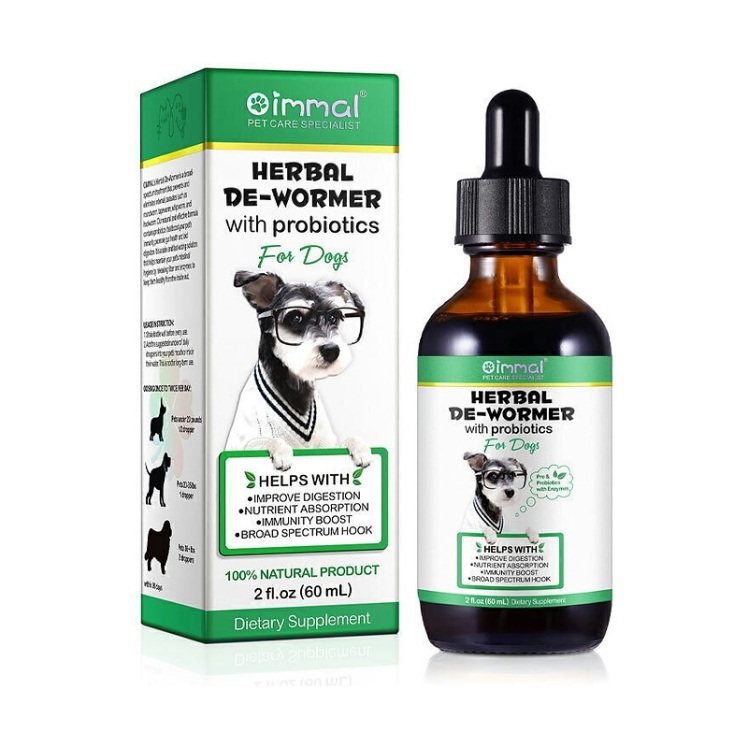 تصویر 2 قطره ضد انگل گیاهی برای سگ اویمال Oimmal Herbal De-Wormer For Dogs