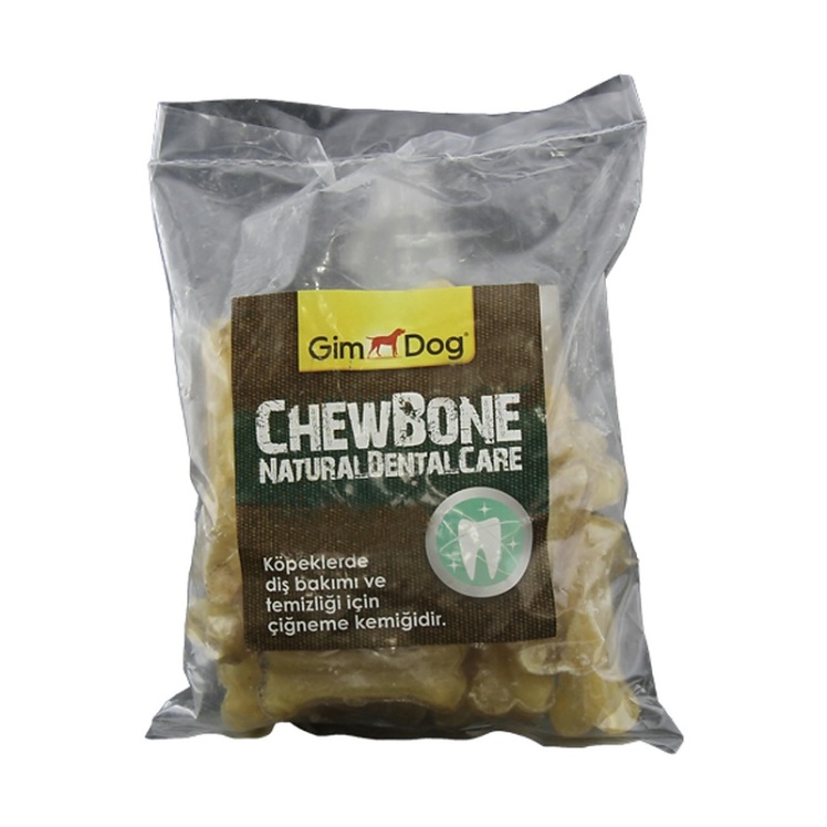 تشویقی سگ استخوانی قهوه ای جیم داگ Gimdog Treat Bone Brown وزن 200 گرم استخوان