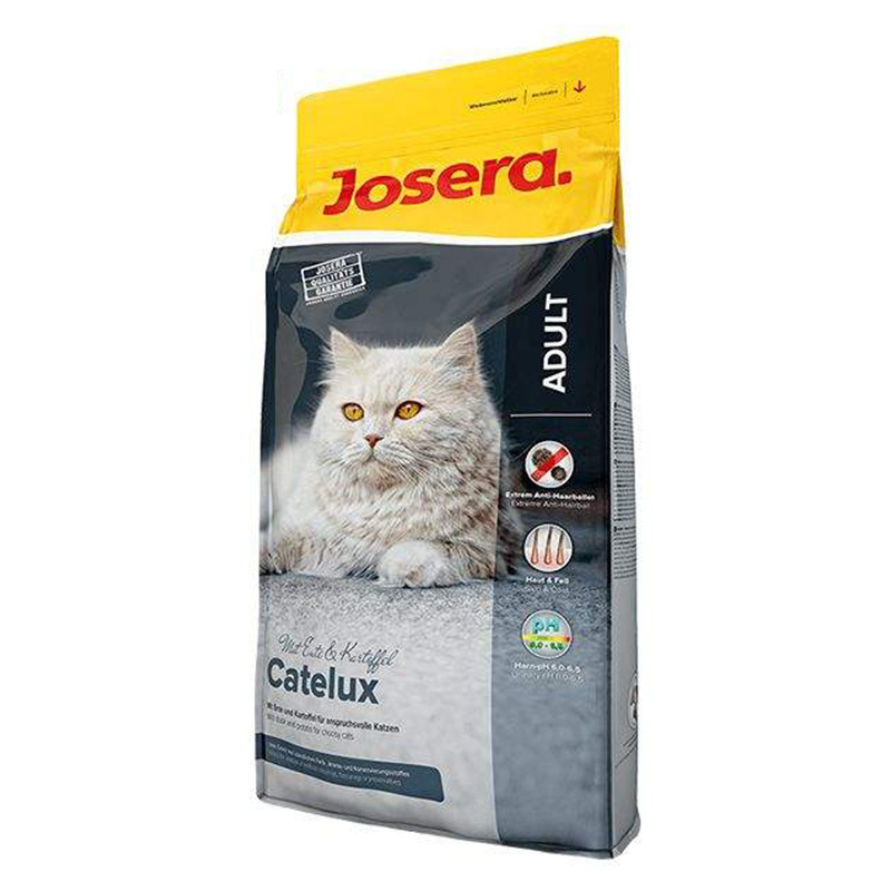  عکس بسته بندی غذای خشک گربه جوسرا مدل Catelux وزن 1 کیلوگرم 
