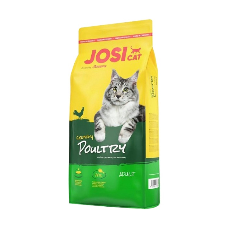 محتویات غذای خشک گربه جوسرا با طعم مرغ JosiCat Crunchy Poultry وزن 10 کیلوگرم