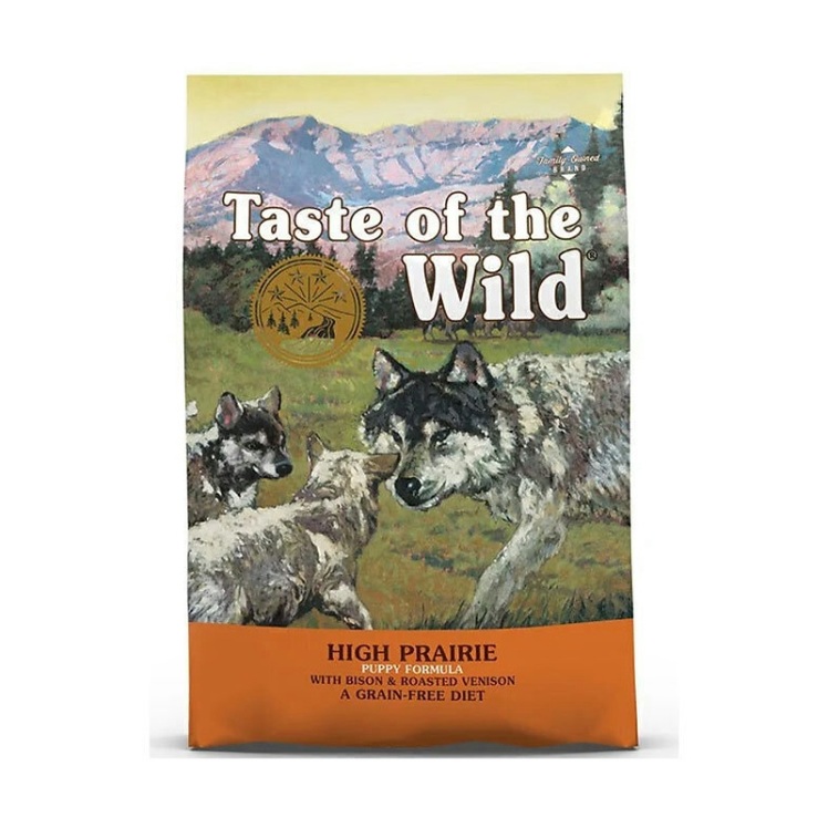 جدول تغذیه غذای خشک سگ تیست آف د وایلد با طعم گاومیش و گوشت گوزن کبابی Taste Of The Wild Dog Food With Bison وزن 12.2 کی