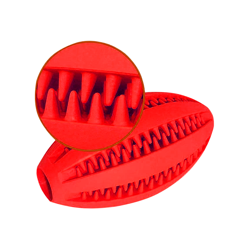  اسباب بازی دندانی سگ فین پت مدل راگبی تشویقی خور قرمز 