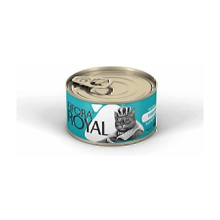 تصویر 2 کنسرو غذای گربه فیفورا با طعم فیله ماهی کلاسیک Fifora Royal With Fish Fillet Classic وزن 120 گرم