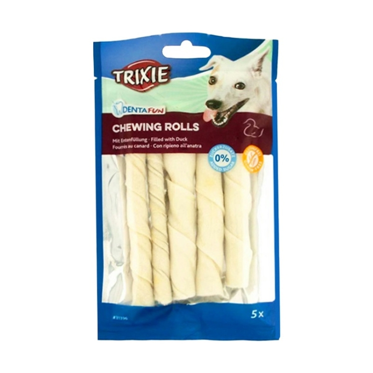 تصویر 2 تشویقی سگ تریکسی با طعم اردک Trixie Chewing Rolls Duck بسته 5 عددی