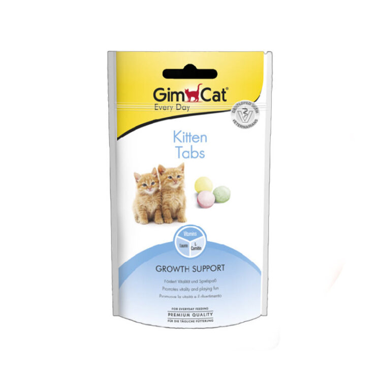 نصویر قرص بچه گربه جیم کت GimCat Tabs Kitten وزن 40 گرم