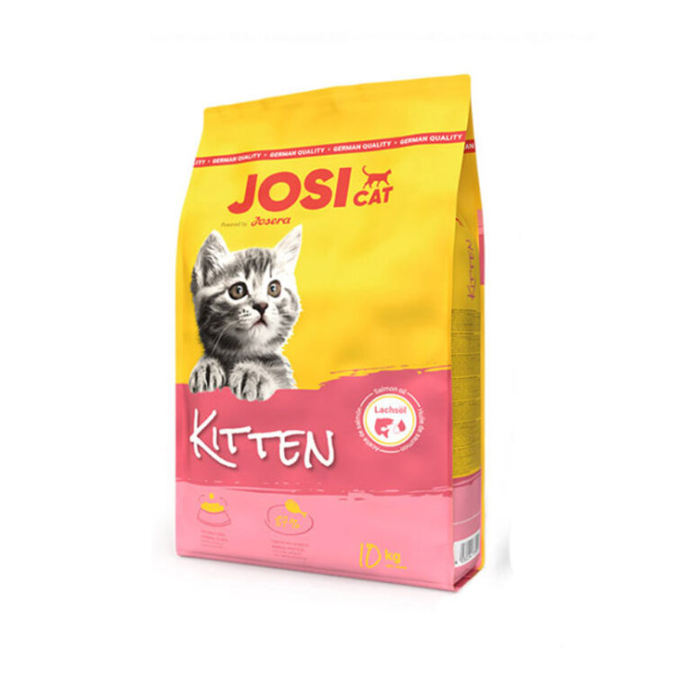 تصویر غذای خشک بچه گربه جوسرا با طعم گوشت پرندگان JosiCat Kitten Poultry وزن 10 کیلوگرم از نمای رو به رو