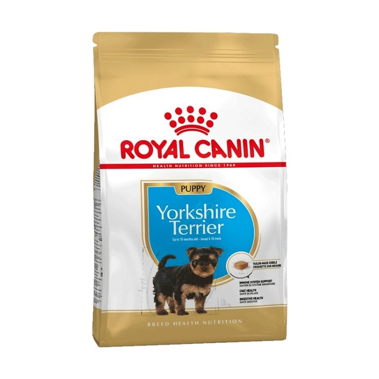 عکس بسته‌بندی غذای خشک توله سگ رویال کنین مدل Puppy Yorkshire Terrier وزن 1.5 کیلوگرم