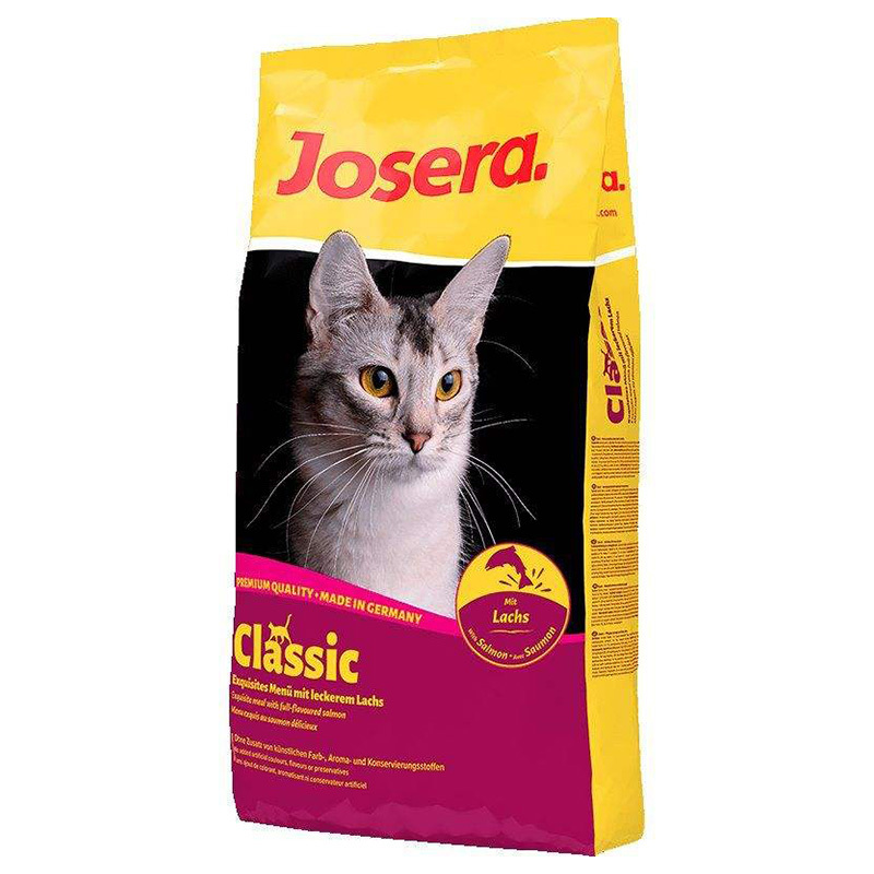  عکس بسته بندی غذای خشک گربه جوسرا مدل Classic وزن 1 کیلوگرم 