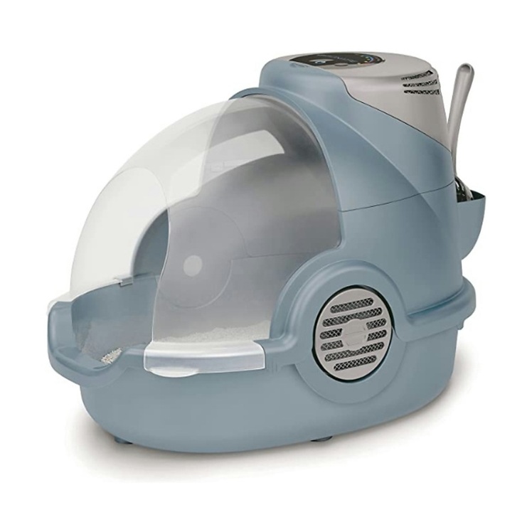 عکس نحوه تهویه هواظرف خاک مسقف تهویه دار استر Oster Bionaire Odor Removing Litter Box