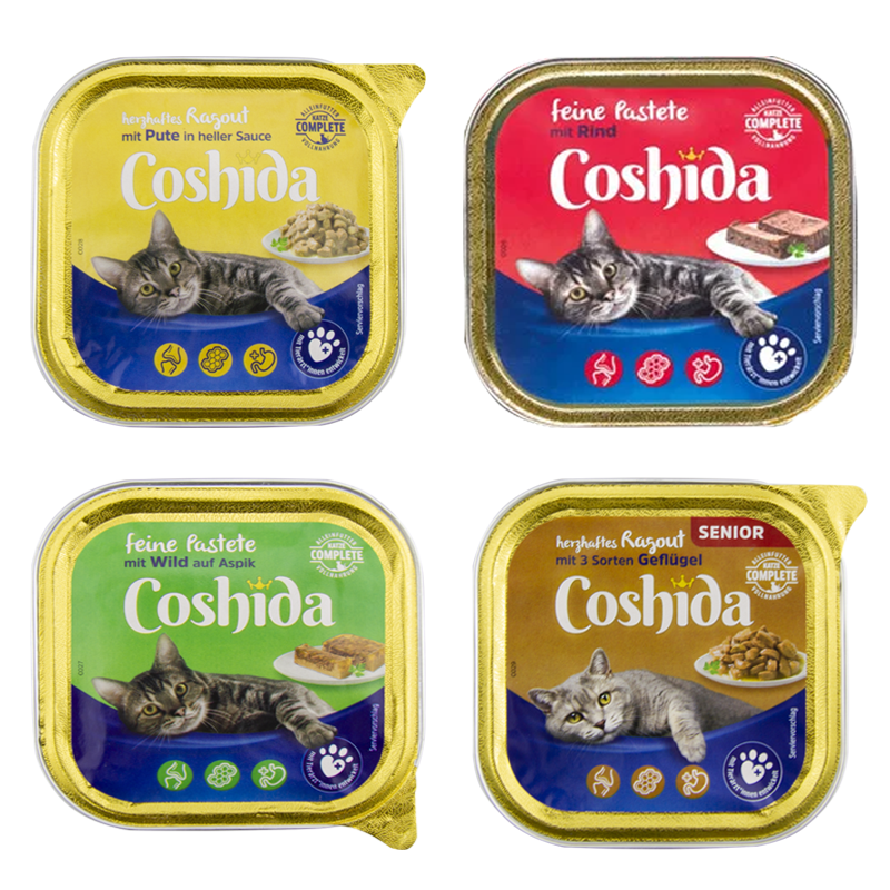 بسته غذای کاسه ای گربه کوشیدا Coshida Pate Pack مجموعه 4 عددی 