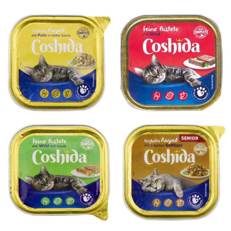 بسته غذای کاسه ای گربه کوشیدا Coshida Pate Pack مجموعه 4 عددی 