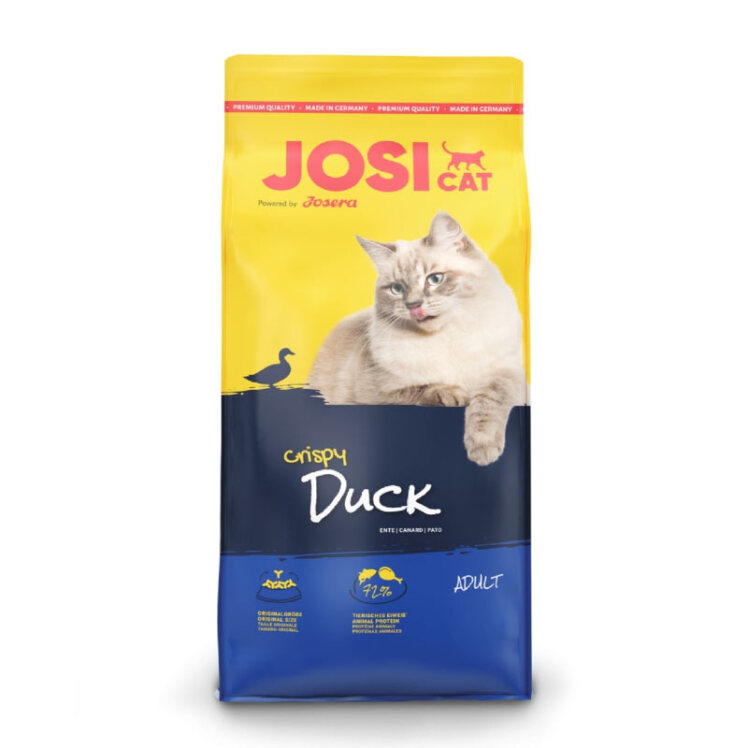 تصویر غذای خشک گربه جوسرا با طعم اردک JosiCat Crispy Duck وزن 1.9 کیلوگرم از نمای رو به رو