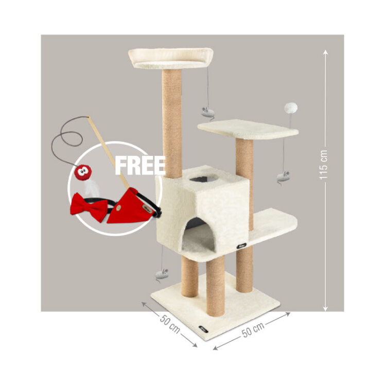 تصویر 1 درخت گربه نیناپت مدل L + هدیه