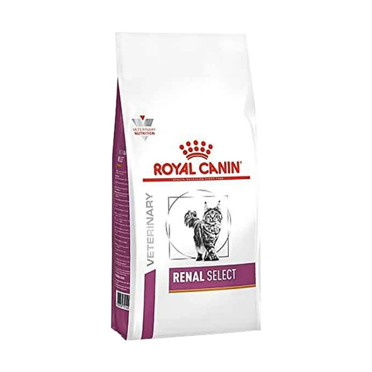 تصویر محتویات غذای خشک گربه رنال سلکت رویال کنین Royal Canin Renal Select وزن 2 کیلوگرم 