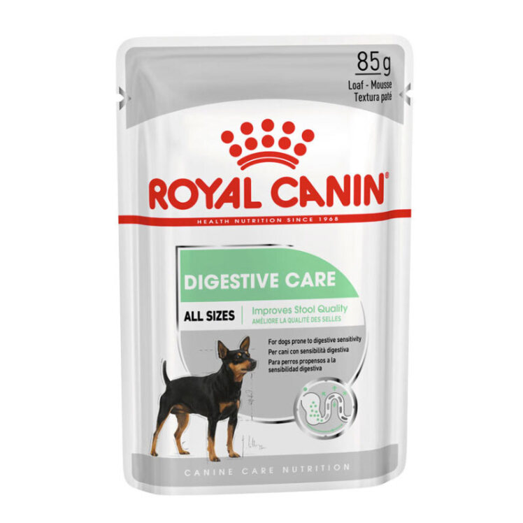 تصویر پوچ سگ دایجستیو رویال کنین Royal Canin Digestive Care All Sizes وزن 85 گرم