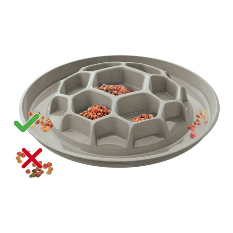 تصویر ظرف غذا آرامخور سگ جئورپلاست طرح توپ