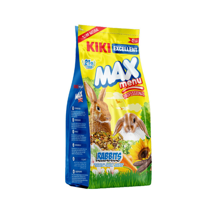 خوراک کامل خرگوش کیکی Kiki Max menu Rabbits وزن 1 کیلوگرم