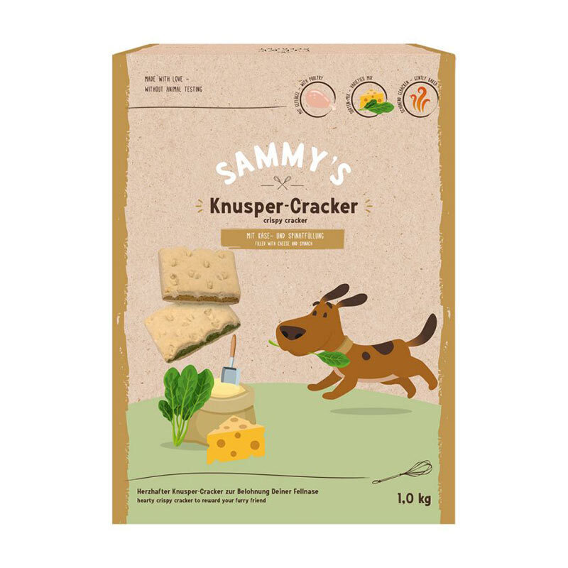  تصویر تشویقی سگ بوش با طعم پنیر Bosch Sammy’s Crispy Cracker وزن 1 کیلوگرم 