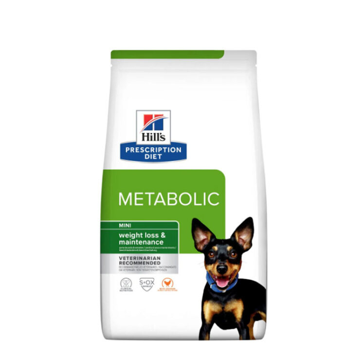 تصویر غذای خشک رژیمی سگ نژاد کوچک هیلز با طعم مرغ Hill's Metabolic Mini Dog Food With Chicken وزن 3 کیلوگرم