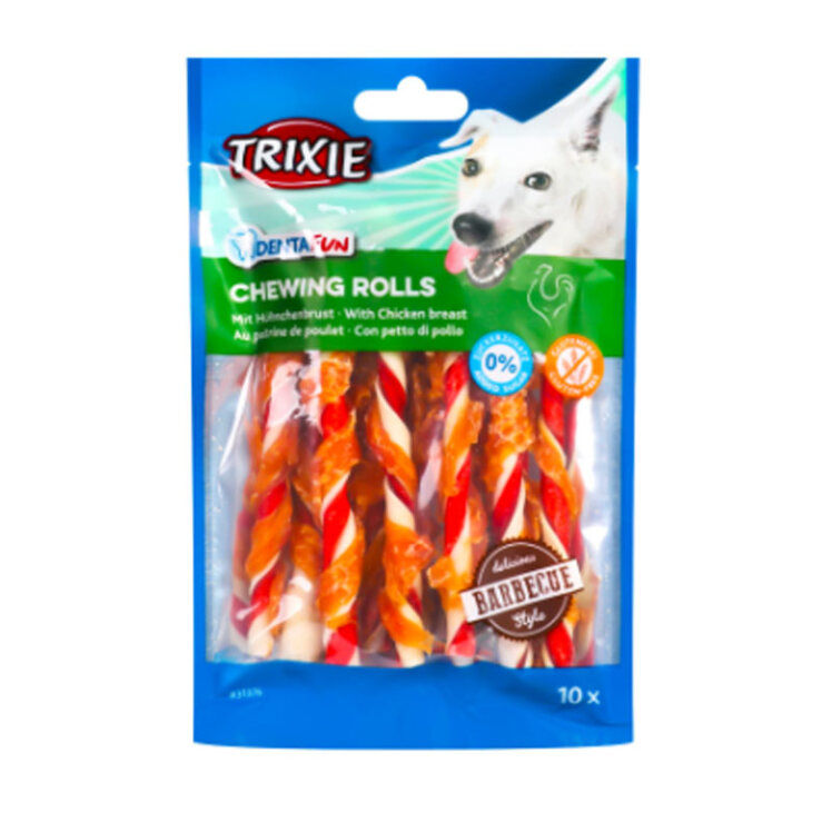 تصویر تشویقی دنتال سگ مرغ باربیکیو تریکسی