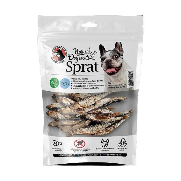 عکس محصول تشویقی سگ هاپومیل مدل Sprat وزن 75 گرم