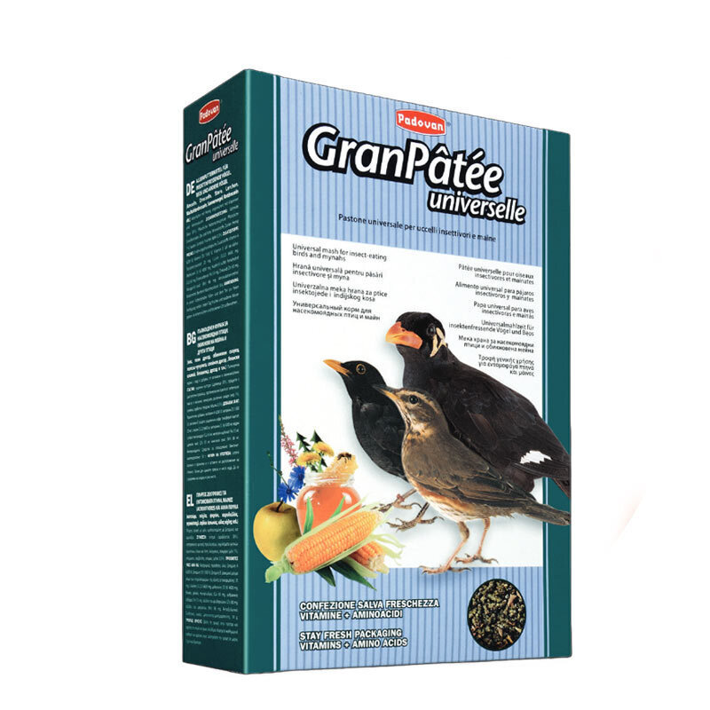  تصویر غذای مرغ مینا و پرندگان حشره خوار پادوان Padovan GranPatee Universelle وزن 1 کیلوگرم 