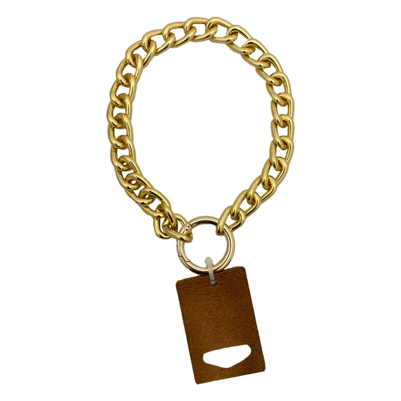  تصویر قلاده زنجیری سگ مدکاو Mad Cow Dog Collar Chain سایز S رنگ طلایی 