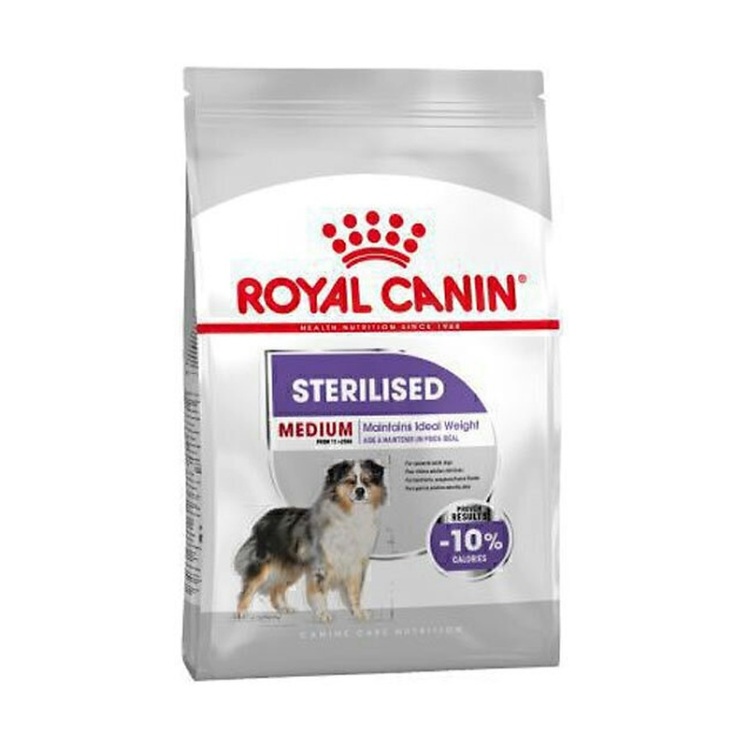 تصویر ویژگی‌های غذای خشک سگ عقیم شده رویال کنین Royal Canin Medium Sterilised وزن 3 کیلوگرم