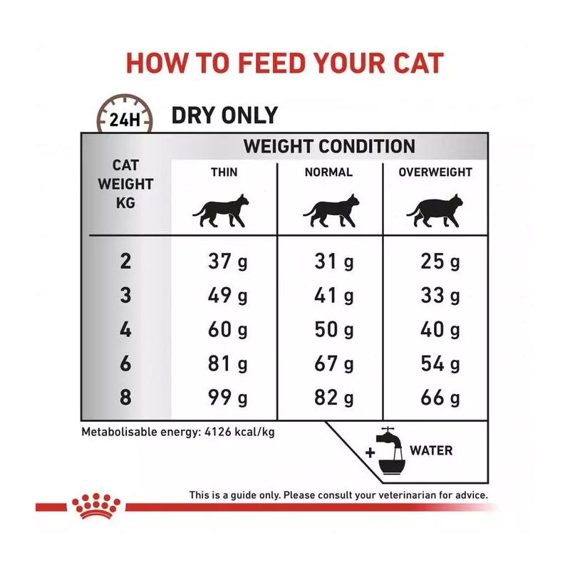 راهنمای تغذیه غذای خشک گربه رویال کنین مدل Hepatic وزن 2 کیلوگرم 
