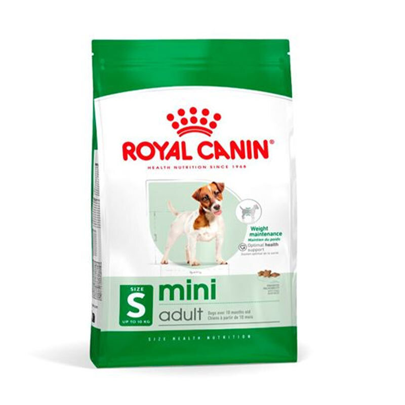  عکس بسته‌بندی جدید غذای خشک سگ بالغ نژاد کوچک رویال کنین مدل Royal Canin Mini Adult وزن 2 کیلوگرم 