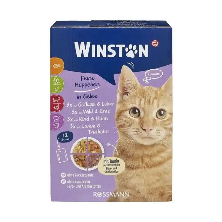تصویر 2 پوچ گربه وینستون در ژله ساده Winston In Jelly Pack