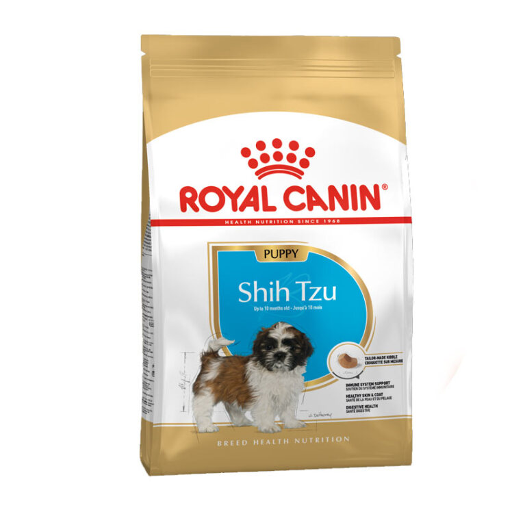 غذای خشک توله سگ شیتزو رویال کنین Royal Canin shih Tzu Puppy وزن 1.5 کیلوگرم دانه