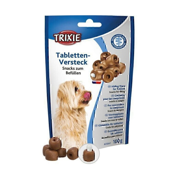تصویر محتویات تشویقی سگ قرص خوران تریکسی Trixie Hiding Place For Tablets وزن 100 گرم