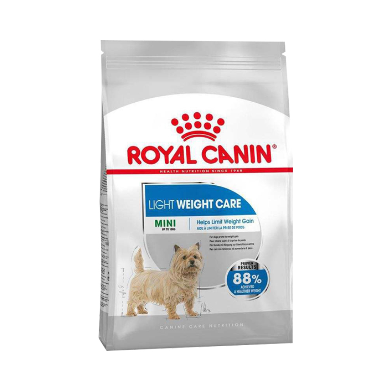  تصویر غذای خشک سگ رویال کنین Royal Canin Mini light Weight Care وزن 3 کیلوگرم 