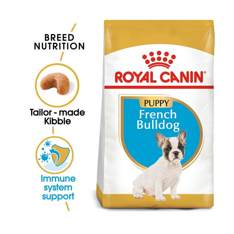 تصویر توضیحات غذای خشک توله سگ فرنچ بولداگ رویال کنین Royal Canin Puppy French Bulldog وزن 3 کیلوگرم 