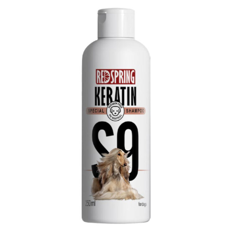 تصویر شامپو کراتین سگ رداسپرینگ Redspring Keratin Shampoo S9 حجم 250 میلی لیتر از نمای رو به رو